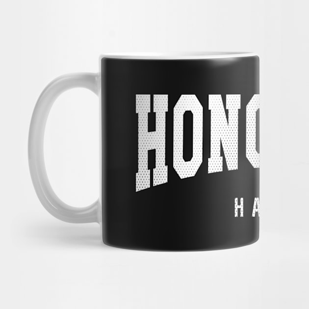 Honolulu, Hawaii - HI Football Typography by thepatriotshop